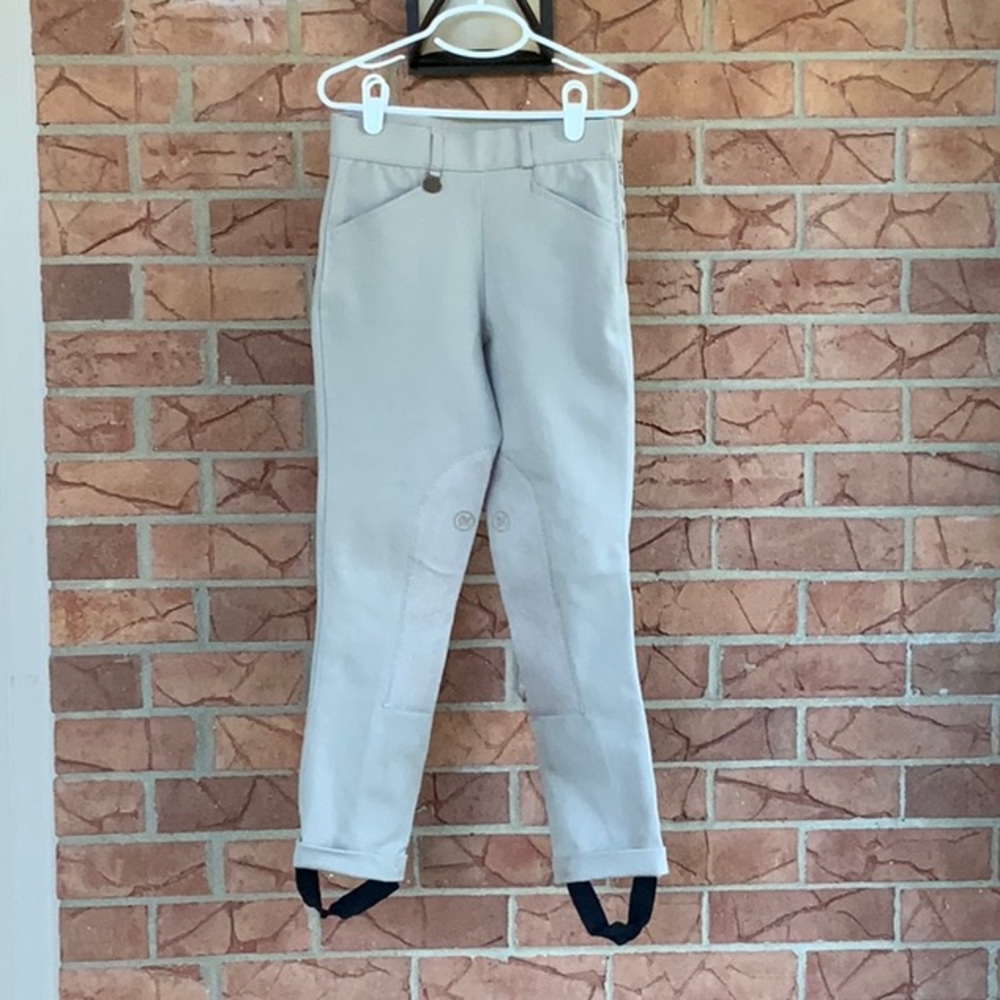 CHILDRENS OVATION EUROWEAVE™ SIDE-ZIP KNEE PATCH JODS SIZE 10